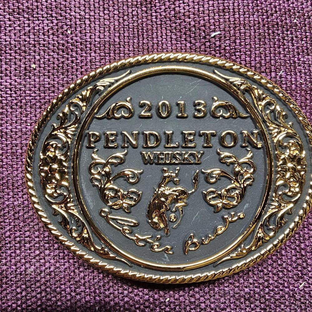 2013 Pendleton Whiskey Belt Buckle Let'er Buck Rodeo